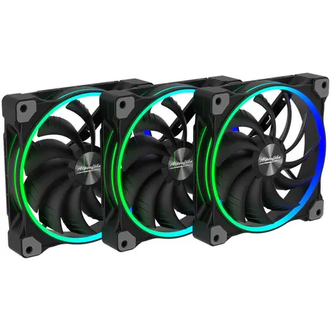 Alpenföhn 140mm Wing Boost 3 ARGB PWM 3ks černá / 140mm / 19 dB @ 1500 RPM / 59.21 CFM / 3-pin + 4-pin