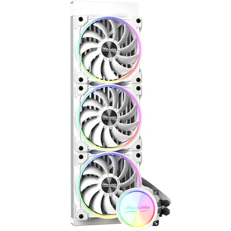 Alpenföhn Gletscherwasser 360mm bílá / AiO vodní chladič CPU / 3x 120mm / 36.8 dB @ 2200 RPM / 45.86 CFM / Intel + AMD