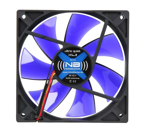 Noiseblocker BlackSilent Fan XL2 modrá / 120mm / 21 dB @ 1500 RPM / 57.68 CFM / 3-pin