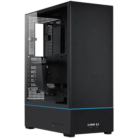 Lian Li SUP01X Midi-Tower černá / mATX / mini-ITX / ATX / 2x USB-A 3.0 + USB-C 3.1 / bez zdroje / průhledná bočnice