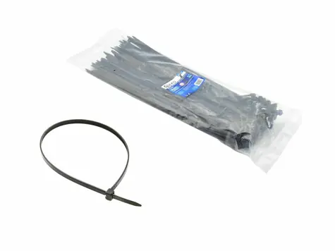 GEKO Stahovací pásky černé s UV filtrem 300x3.6mm 100ks