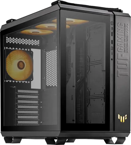 ASUS TUF Gaming GT502 Plus černá / ATX / 4x 120mm ARGB / bez zdoje / průhledná bočnice