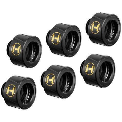 Hyte Push Connects 6ks černá / G1/4 / Quick-Connect systém / na 14mm