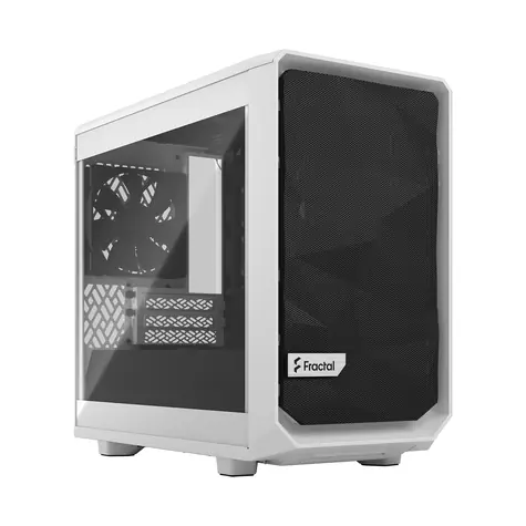 Fractal Design Meshify 2 Nano TG Clear Tint bílá / Mini-ITX / 2x USB-A 3.2 / 1x USB-C 3.2 / bez zdroje / průhledná bočni