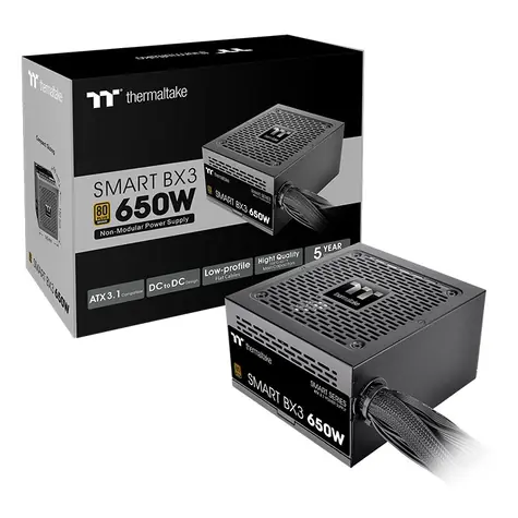 THERMALTAKE Smart BX3 650W černá / ATX 3.1 / 650W / 120mm ventilátor / 80PLUS Bronze 