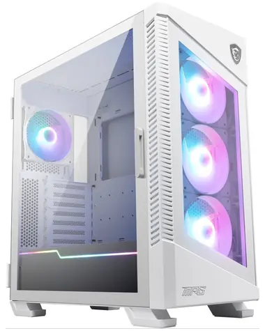 MSI MPG VELOX 100R bílá / E-ATX / 2x USB-A 3.2 / 1x USB-C 3.2 2x2 / 4x 120mm / bez zdroje 