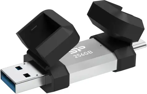 Silicon Power Mobile C51 256GB stříbrná / USB-A / USB-C 3.2