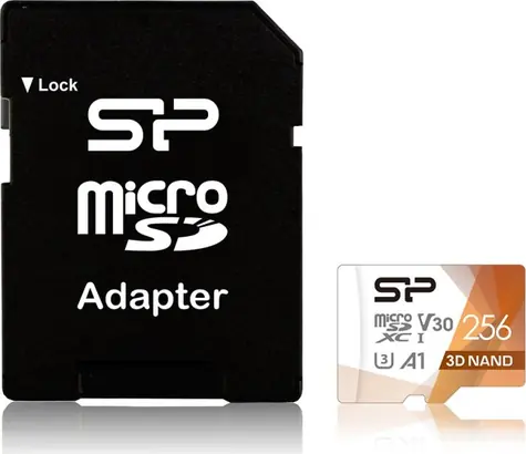 Silicon Power Superior Pro micro SDXC 256GB + adaptér / Class 10 / UHS-I U3 / V30