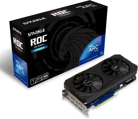 SPARKLE Intel Arc A770 ROC OC Edition 16G / 2100 MHz / 16GB GDDR6 / 256-bit / 1xHDMI + 3x DP / (8+8)