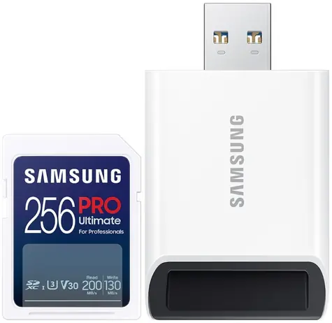 SAMSUNG SDXC PRO ULTIMATE 256GB + adaptér / SDXC /USB 2.0 / Class 10 