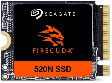 Seagate FireCuda 520N 1TB / M.2 2230 NVMe / R:4800MBps / W:4700MBps / IOPS: 800K & 900K / MTBF: 1.8 / 5y 