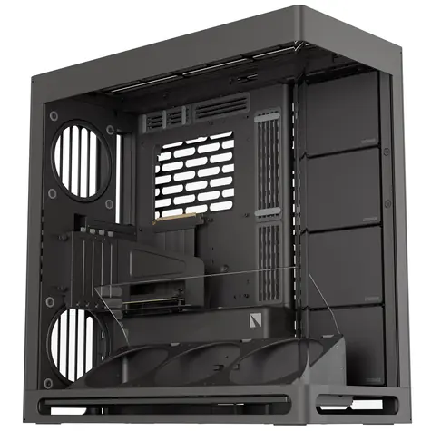 HAVN HS 420 VGPU černá / E-ATX / 1x USB-C 3.1 / 2x USB-A 3.0 / bez zdroje průhledná bočnice / Riser Kabel