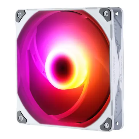PHANTEKS M25 PWM D-RGB 140mm bílá / 140mm / 1800 RPM / 104.6 CFM / RGB / 4-Pin PWM