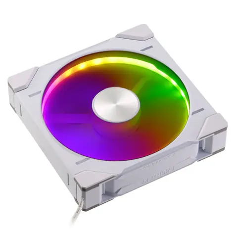 PHANTEKS D30 PWM Regular Airflow D-RGB bílá / 140mm / Hydrodynamic Bearing / 1800 RPM / 71.9 CFM / 4-Pin + 3-Pin