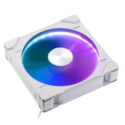 PHANTEKS D30 PWM Reverse Airflow D-RGB bílá / 140mm / Hydrodynamic Bearing / 1800 RPM / 71.7 CFM / 4-Pin + 3-Pin