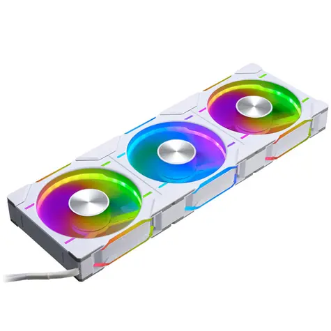 PHANTEKS D30 PWM Regular Airflow D-RGB bílá 3ks / 120mm / Hydrodynamic Bearing / 2000 RPM / 64.3 CFM / 4-Pin + 3-Pin