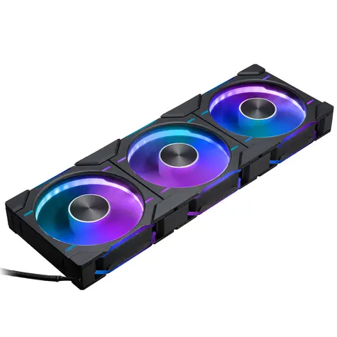 PHANTEKS D30 PWM Reverse Airflow D-RGB černá 3ks / 120mm / Hydrodynamic Bearing / 2000 RPM / 61.5 CFM / 4-Pin + 3-Pin