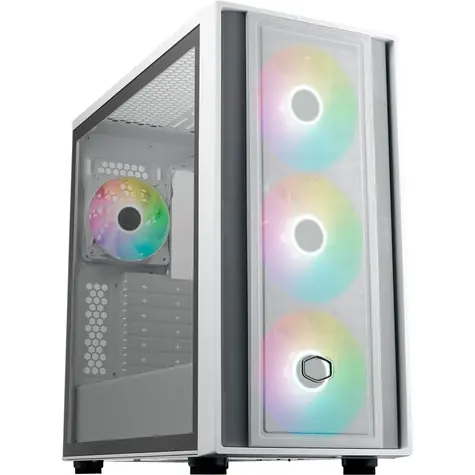 Cooler Master MasterBox 600 bílá / E-ATX / 2x USB-A 3.2 / 1x USB-C / 3x 140mm + 1x 120mm / bez zdroje