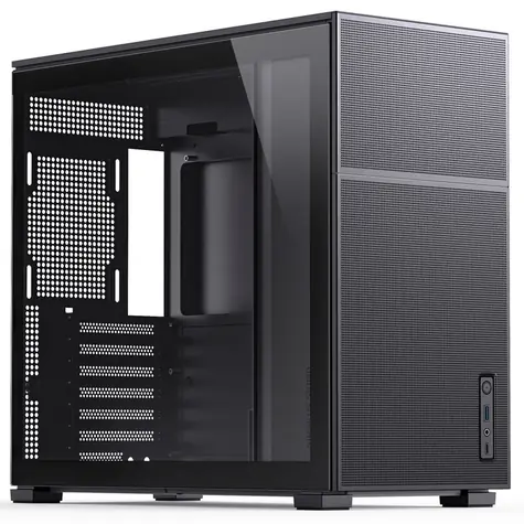 Jonsbo D41 MESH černá / ATX / 1x USB-A 3.0 / 1x USB-C 3.1 / bez zdroje / průhledná bočnice