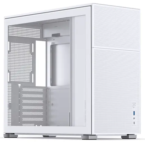 Jonsbo D41 MESH bílá / ATX / 1x USB-A 3.0 / 1x USB-C 3.1 / bez zdroje / průhledná bočnice
