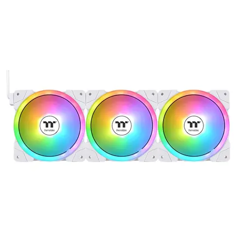 THERMALTAKE SWAFAN EX12 ARGB bílá 3ks / 120mm / Hydraulic Bearing / 2000 RPM / 57.1 CFM / 4-Pin PWM
