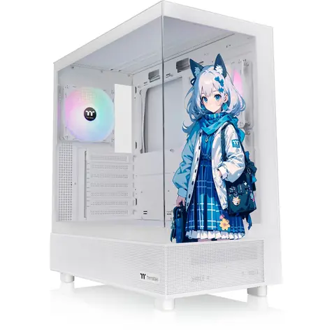THERMALTAKE View 270 SP Edition Snow White / E-ATX / 2x USB-A 3.0 / 1x USB-C 3.2 / 3x 120mm RGB / bez zdroje 