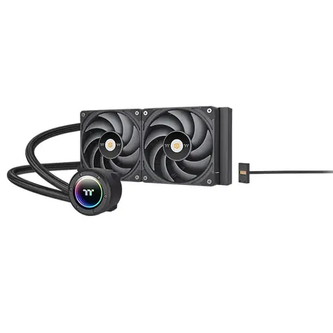 THERMALTAKE TOUGHLIQUID 240 EX Pro ARGB černá / 2x 120mm / Hydraulic Bearing / 2000 RPM / 70.8 CFM / AMD + Intel