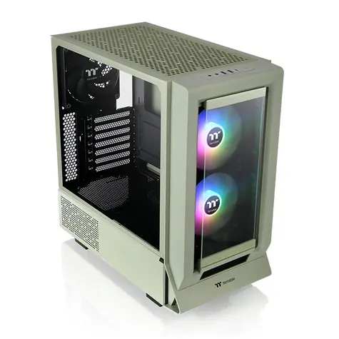 THERMALTAKE Ceres 350 MX světle zelená / E-ATX / 2x USB-A 3.0 / 1x USB-C 3.2 / 3x 140mm / bez zdroje / průhlední bočnice