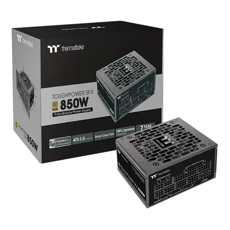 THERMALTAKE Toughpower SFX Platinum 850W černá / ATX 3.0 / 850w / 80PLUS Platinum / 92mm / aktivní PFC 