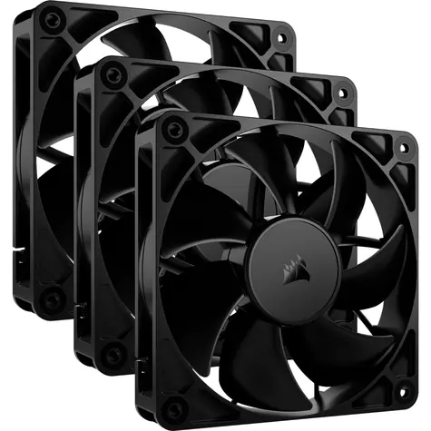 Corsair RS120 PWM 3ks černá / 120mm / Magnetic Dome Bearing / 420-2100 RPM / 72.8 CFM / 4-Pin