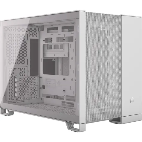 Corsair 2500D Airflow bílá / mATX / 2x USB-C 3.2 / 1x USB-A 3.2 / bez zdroje / průhledná bočnice