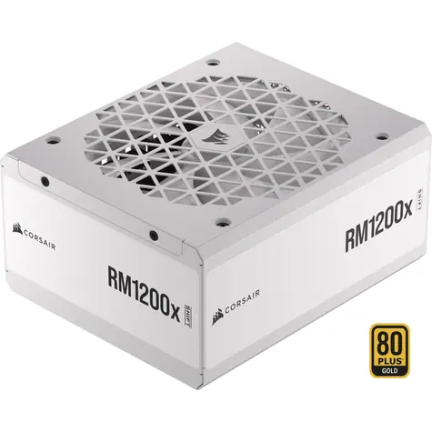 Corsair RM1200x 1200W bílá / ATX 3.0 / Aktivní PFC / 140mm ventilátor / modulární / 80PLUS Gold