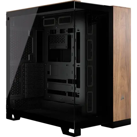 Corsair 6500X černá ořechové dřevo / E-ATX / 4x USB-A 3.2 / 1x USB-C 3.2 / bez zdroje / průhlední bočnice