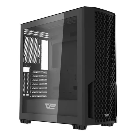 darkFlash DF2100 černá / E-ATX / bez ventilátorů / 3x USB-A / průhledná bočnice / bez zdroje 