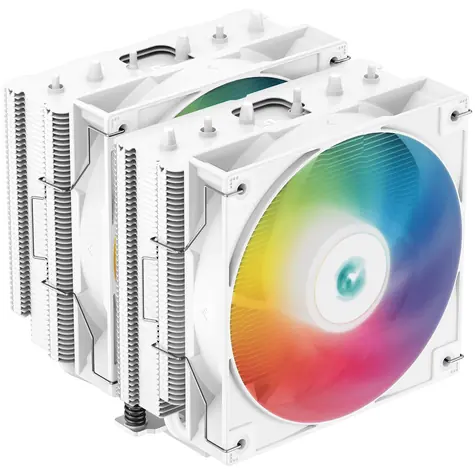 DEEPCOOL AG620 ARGB bílá / 2x 120mm / Hydro Bearing / 29.4 dB @ 1850 RPM / 67.88 CFM / AMD + Intel