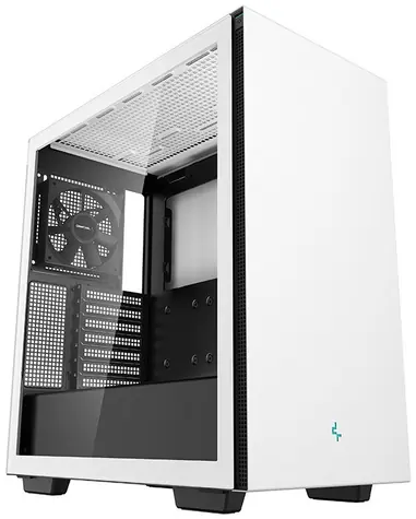 DEEPCOOL CH510 bílá / E-ATX / 2x USB-A 3.0 / 1x 120mm / bez zdroje / průhledná bočnice