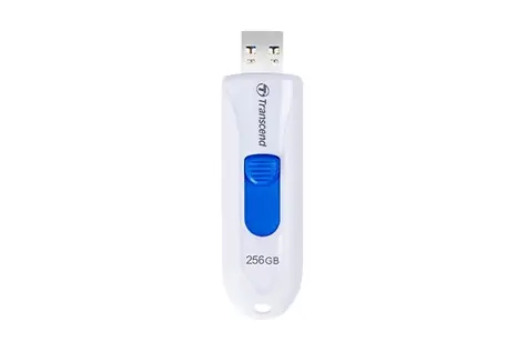 Transcend JetFlash 790W 256GB bílo-modrá / Flash disk / USB 3.1 Gen1