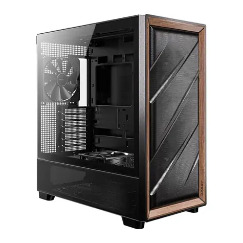 Antec Flux černá / E-ATX / 2x USB-A / 1x USB-C / 4x 120mm / 1x 140mm / bez zdroje / průhledná biočnice