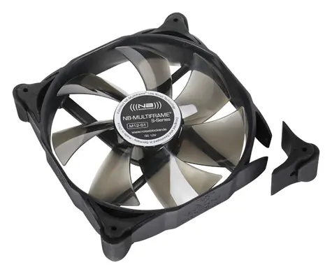 Noiseblocker Multiframe S-Series M12-2 černá / 120mm / 19dB @ 1250 RPM / 51.21 CFM / 3-Pin