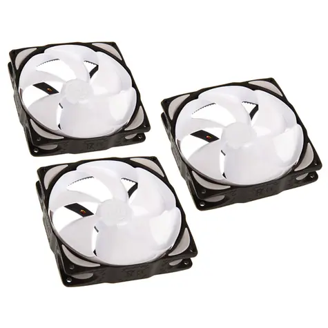 Noiseblocker NB-eLoop Fan B12-2 bílá 3ks / 120mm / 16.7 dB @ 1300 RPM / 51.15 CFM / 3-Pin