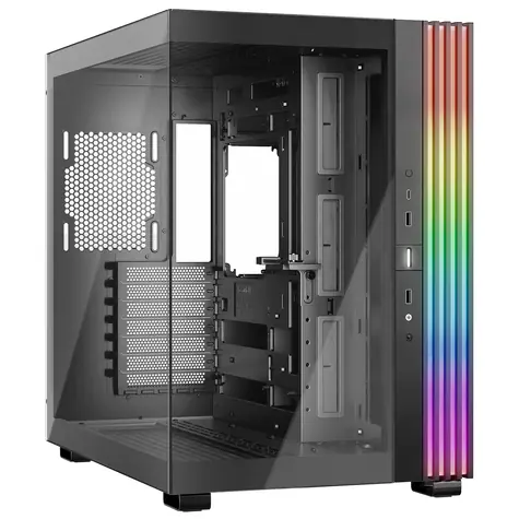 be quiet! Light Base 600 DX černá / ATX / 2x USB-A 3.1 / 1x USB-C 3.1 / bez zdroje / průhledná bočnice 