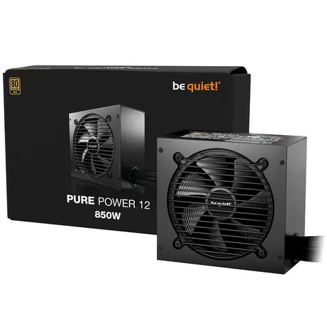 be quiet! Pure Power 12 850W / ATX 3.1 / 850W / 80 PLUS Gold / Aktivní PFC / nemodulární 