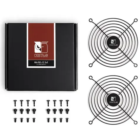 Noctua NA-FG1-12 Sx2 (2ks) černá / Mřížka pro ventilátor / 120 mm