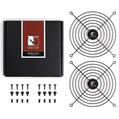 Noctua NA-FG1-14 Sx2 (2ks) černá / Mřížka pro ventilátor / 140 mm