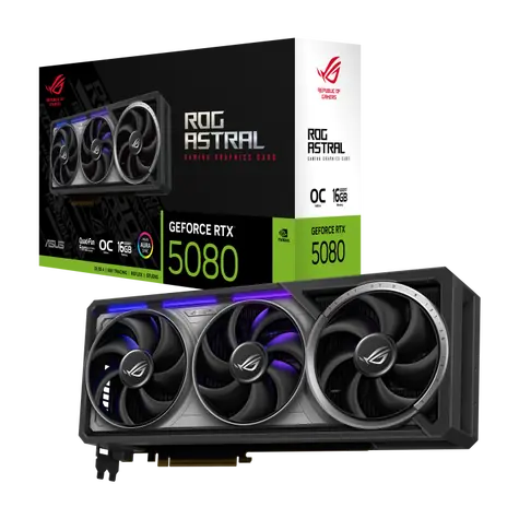 ASUS ROG Astral GeForce RTX 5080 16GB / 2407MHz / 16GB GDDR7 / 256-bit / 2x HDMI + 3x DP / 850W (16)