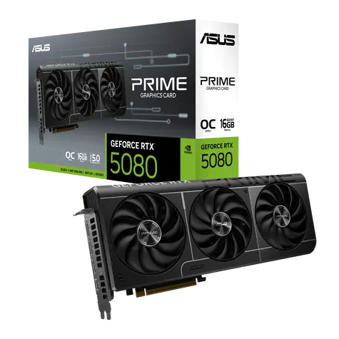 ASUS PRIME GeForce RTX 5080 16GB OC / 2617MHz / 16GB GDDR7 / 256-bit / 1x HDMI + 3x DP / 850W (16)