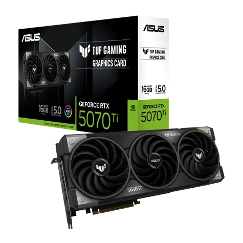 ASUS TUF Gaming GeForce RTX 5070 Ti 16GB / 2300MHz / 16GB GDDR7 / 256-bit / 2x HDMI + 3x DP / 850W (16)