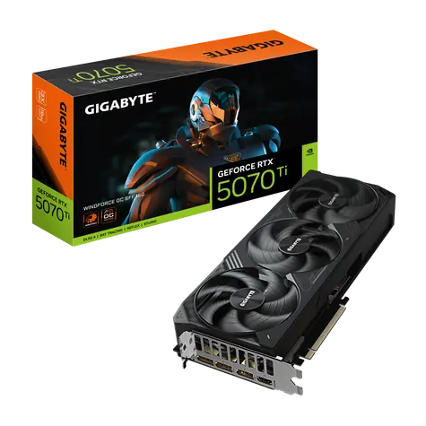 GIGABYTE GeForce RTX 5070 Ti WINDFORCE OC SFF 16GB / 2300MHz / 16GB GDDR7 / 256-bit / 1x HDMI + 3x DP / 750W (16)