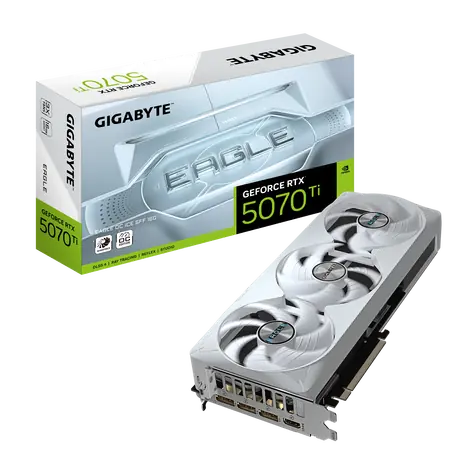 GIGABYTE GeForce RTX 5070 Ti EAGLE OC ICE SFF 16GB / 2300MHz / 16GB GDDR7 / 256-bit / 1x HDMI + 3x DP / 750W (16)
