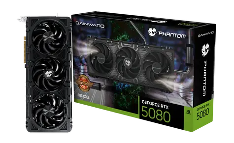 Gainward RTX 5080 Phantom GS OC 16GB / 2730MHz / 16GB GDDR7 / 256-bit / 1x HDMI + 3x DP / 850W (16)
